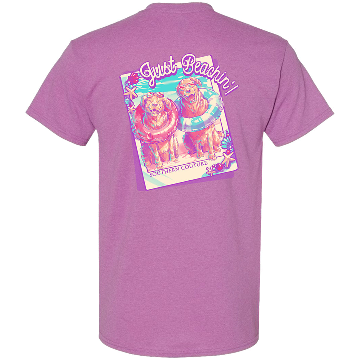 Southern Couture Classic Just Beachin Dogs - Adult & Kids T-Shirts, Sweatshirts & Hoodies apparel design preview 1