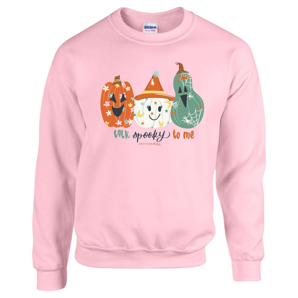 Southernology Talk Spooky to Me Halloween Crewneck - Adult & Kids T-Shirts, Sweatshirts & Hoodies apparel design preview 1