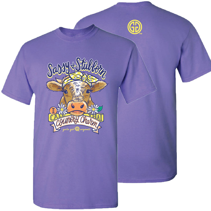 Girlie Girl Originals Sassy Stubborn Cow - Adult & Kids T-Shirts, Sweatshirts & Hoodies apparel design preview 2