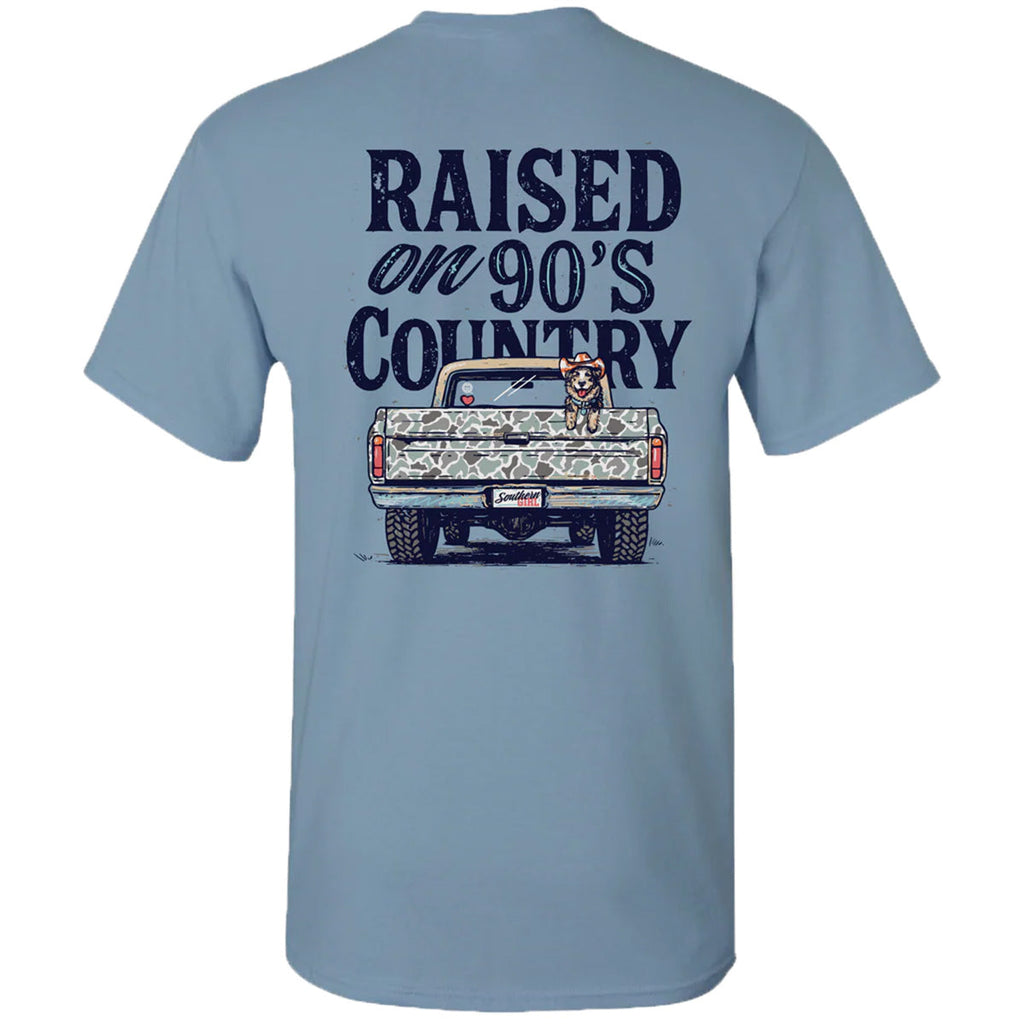 Girlie Girl Originals Raised 90'S Country - Adult & Kids T-Shirts, Sweatshirts & Hoodies apparel design preview 2