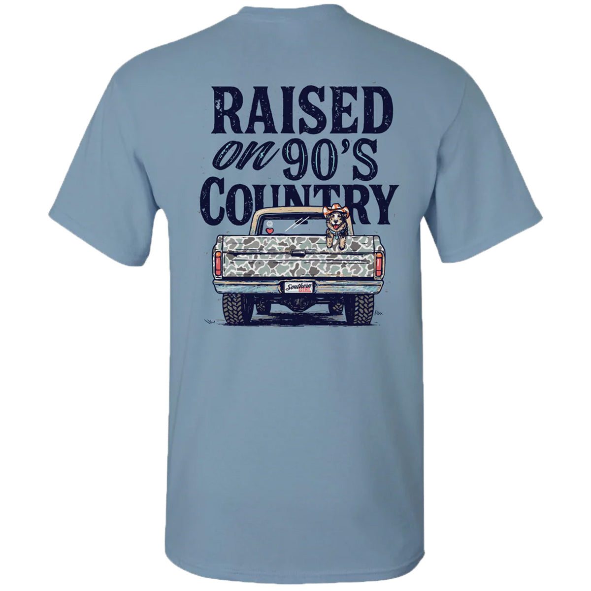 Girlie Girl Originals Raised 90'S Country - Adult & Kids T-Shirts, Sweatshirts & Hoodies apparel design preview 2
