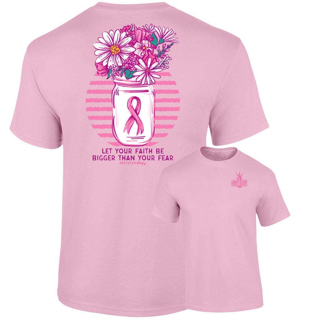 Southernology Faith Bigger Than Fear Cancer Comfort - Adult & Kids T-Shirts, Sweatshirts & Hoodies apparel design preview 1