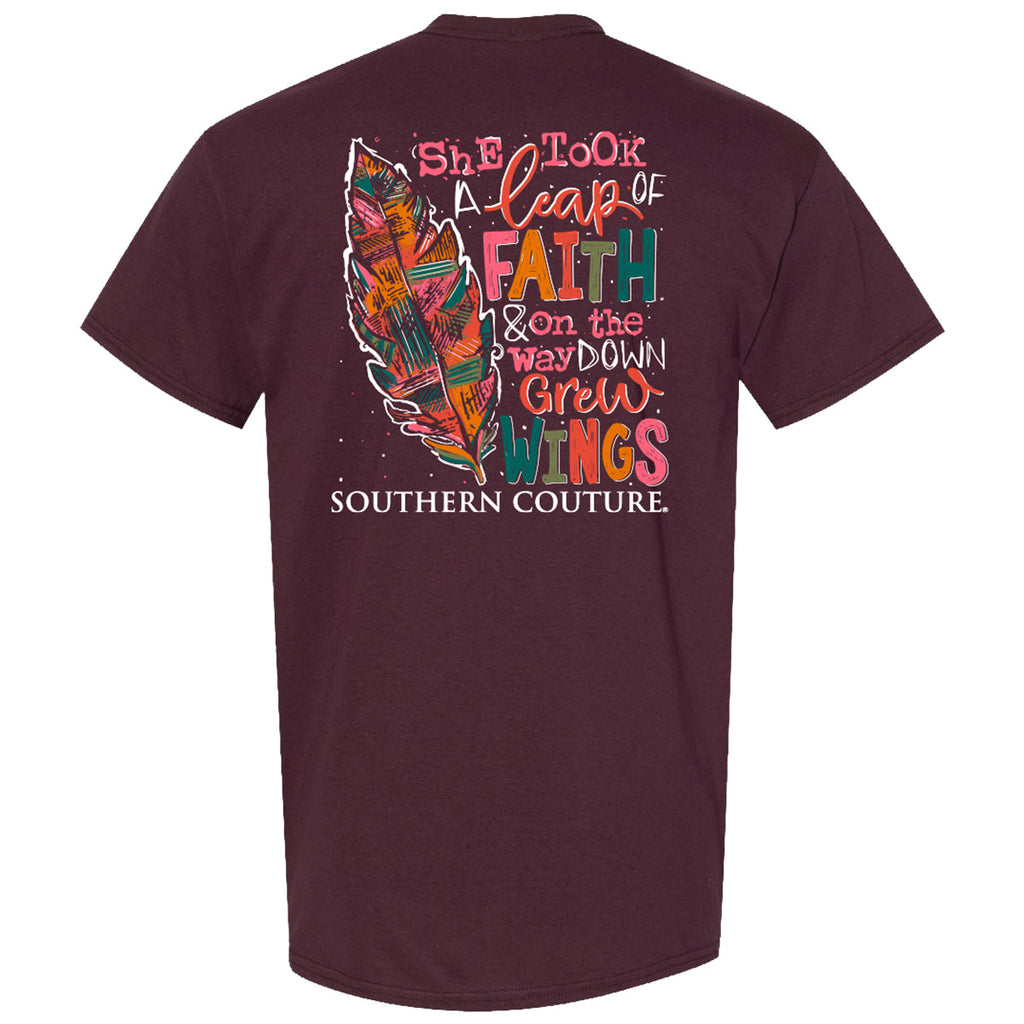 Southern Couture Classic Leap Of Faith Wings - Adult & Kids T-Shirts, Sweatshirts & Hoodies apparel design preview 1