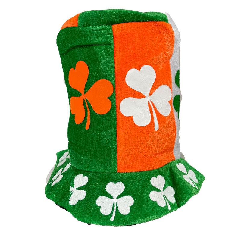 IRISH ST.PATRICK'S MULTI COLOR SHAMROCK TOP HAT - Adult & Kids T-Shirts, Sweatshirts & Hoodies apparel design preview 2