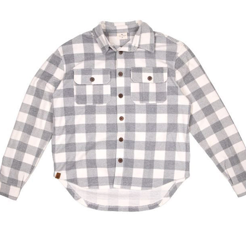 Simply Southern Grey Plaid Jacket Shacket - Adult & Kids T-Shirts, Sweatshirts & Hoodies apparel design preview 1