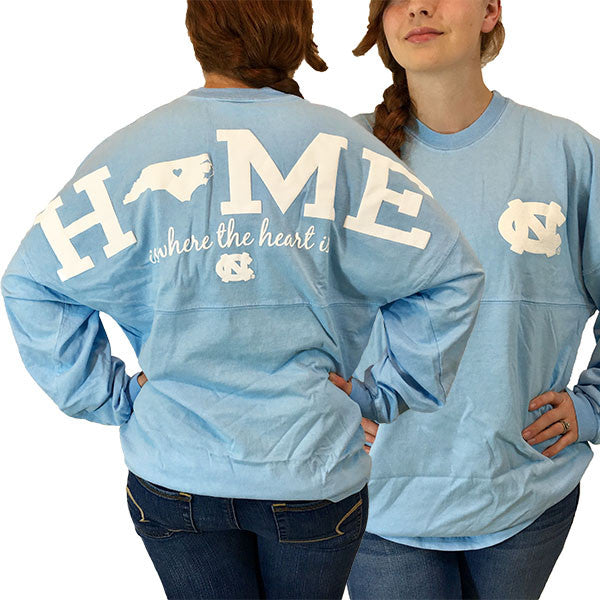 North Carolina Tar heels Women's Home Spirit Jersey - Adult & Kids T-Shirts, Sweatshirts & Hoodies apparel design preview 1