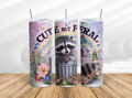 Cute but Feral Racoon Trash Panda 20 oz Skinny - Adult & Kids T-Shirts, Sweatshirts & Hoodies apparel design preview 1
