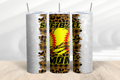 Softball Mom Cheetah 20 oz Skinny Tumbler Cup With - Adult & Kids T-Shirts, Sweatshirts & Hoodies apparel design preview 1