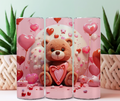 Cute Teddy Bear Love 20 oz Skinny Tumbler Cup With - Adult & Kids T-Shirts, Sweatshirts & Hoodies apparel design preview 1