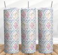 Coquette Flowers and Bows 20 oz Skinny Tumbler Cup - Adult & Kids T-Shirts, Sweatshirts & Hoodies apparel design preview 1