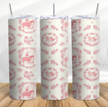 Coquette Pink Pony Cowboys 20 oz Skinny Tumbler Cup - Adult & Kids T-Shirts, Sweatshirts & Hoodies apparel design preview 1
