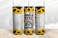 Just A Girl Who Loves Sunflowers 20 oz Skinny Tumbler - Adult & Kids T-Shirts, Sweatshirts & Hoodies apparel design preview 1