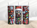 Christmas Funny Dog Weimaraner 20 oz Skinny Tumbler - Adult & Kids T-Shirts, Sweatshirts & Hoodies apparel design preview 1