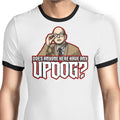 Updog Ringer - Adult & Kids T-Shirts, Sweatshirts & Hoodies apparel design preview 1