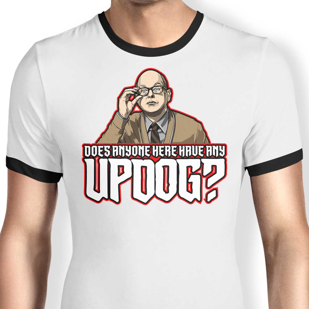 Updog Ringer - Adult & Kids T-Shirts, Sweatshirts & Hoodies apparel design preview 1