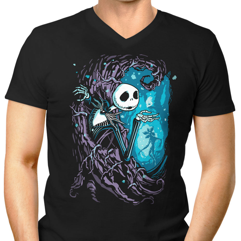 Upside Down Town Men's V-Neck - Adult & Kids T-Shirts, Sweatshirts & Hoodies apparel design preview 1