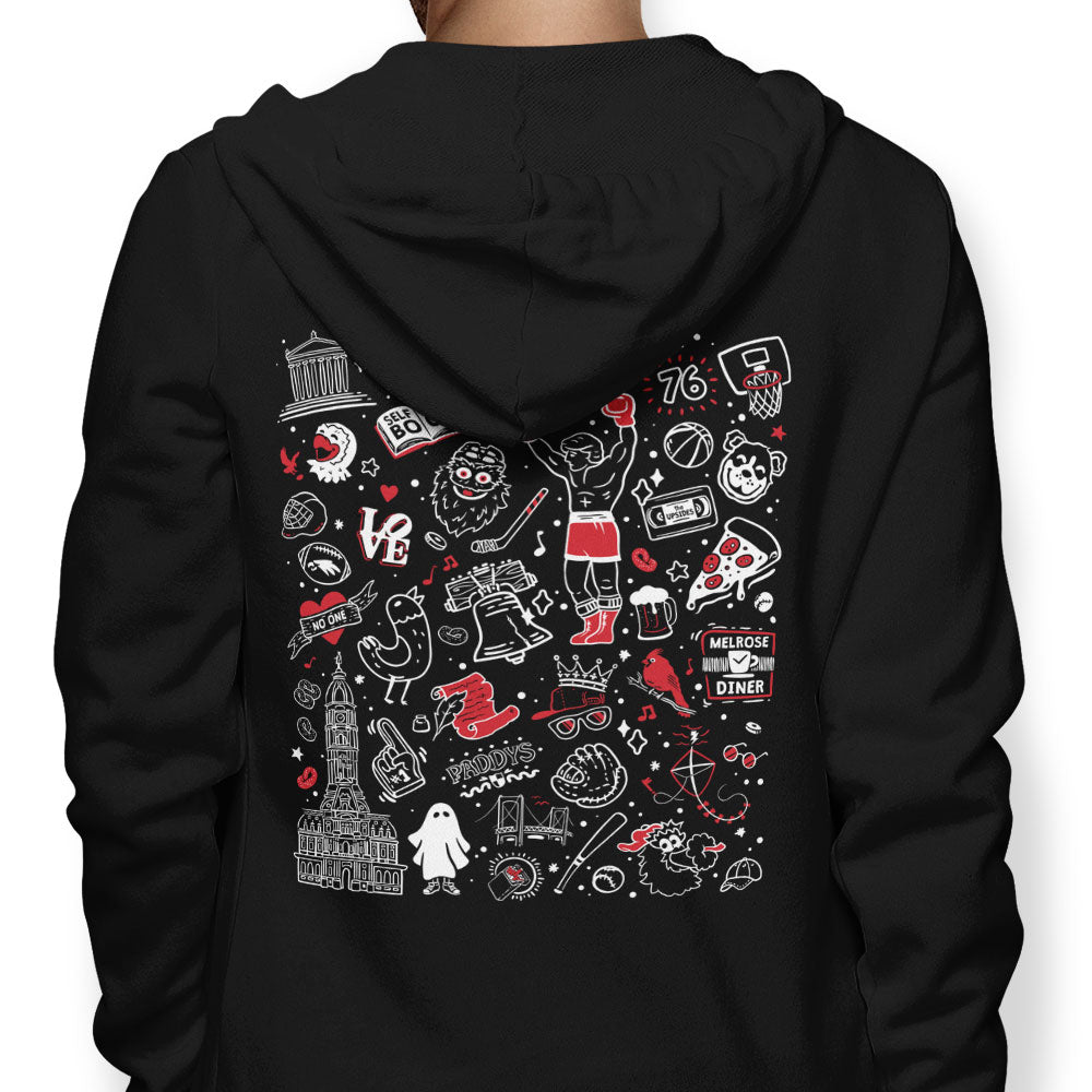 Upsides Doodles - Adult & Kids T-Shirts, Sweatshirts & Hoodies apparel design preview 1