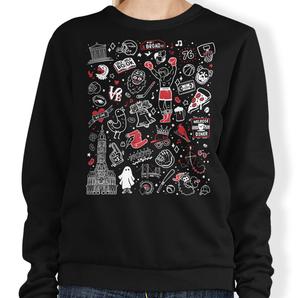 Upsides Doodles - Adult & Kids T-Shirts, Sweatshirts & Hoodies apparel design preview 1