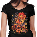 Us Against Me Women's V-Neck - Adult & Kids T-Shirts, Sweatshirts & Hoodies apparel design preview 1