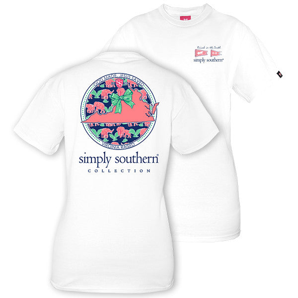 SALE Simply Southern God Made Jesus Saved Virginia - Adult & Kids T-Shirts, Sweatshirts & Hoodies apparel design preview 1