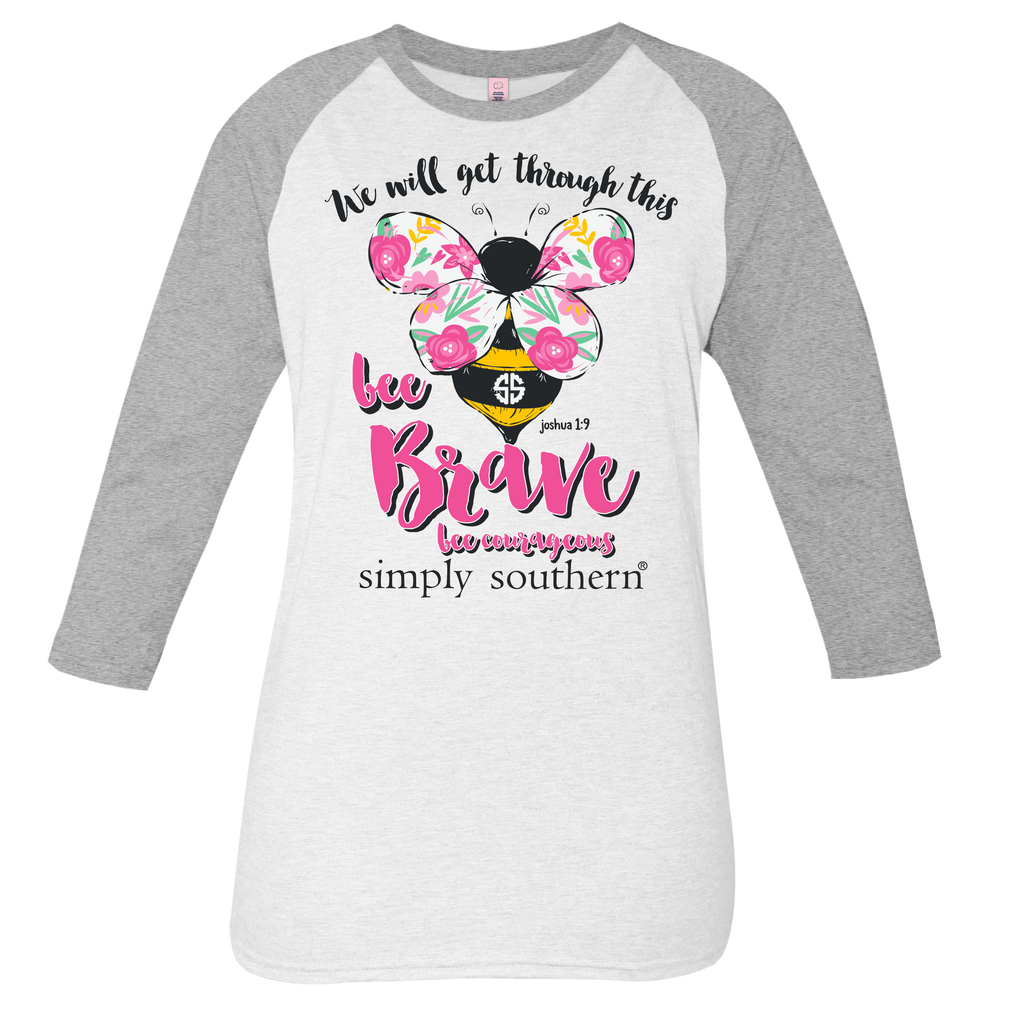 SALE Simply Southern Bee Brave - Adult & Kids T-Shirts, Sweatshirts & Hoodies apparel design preview 2