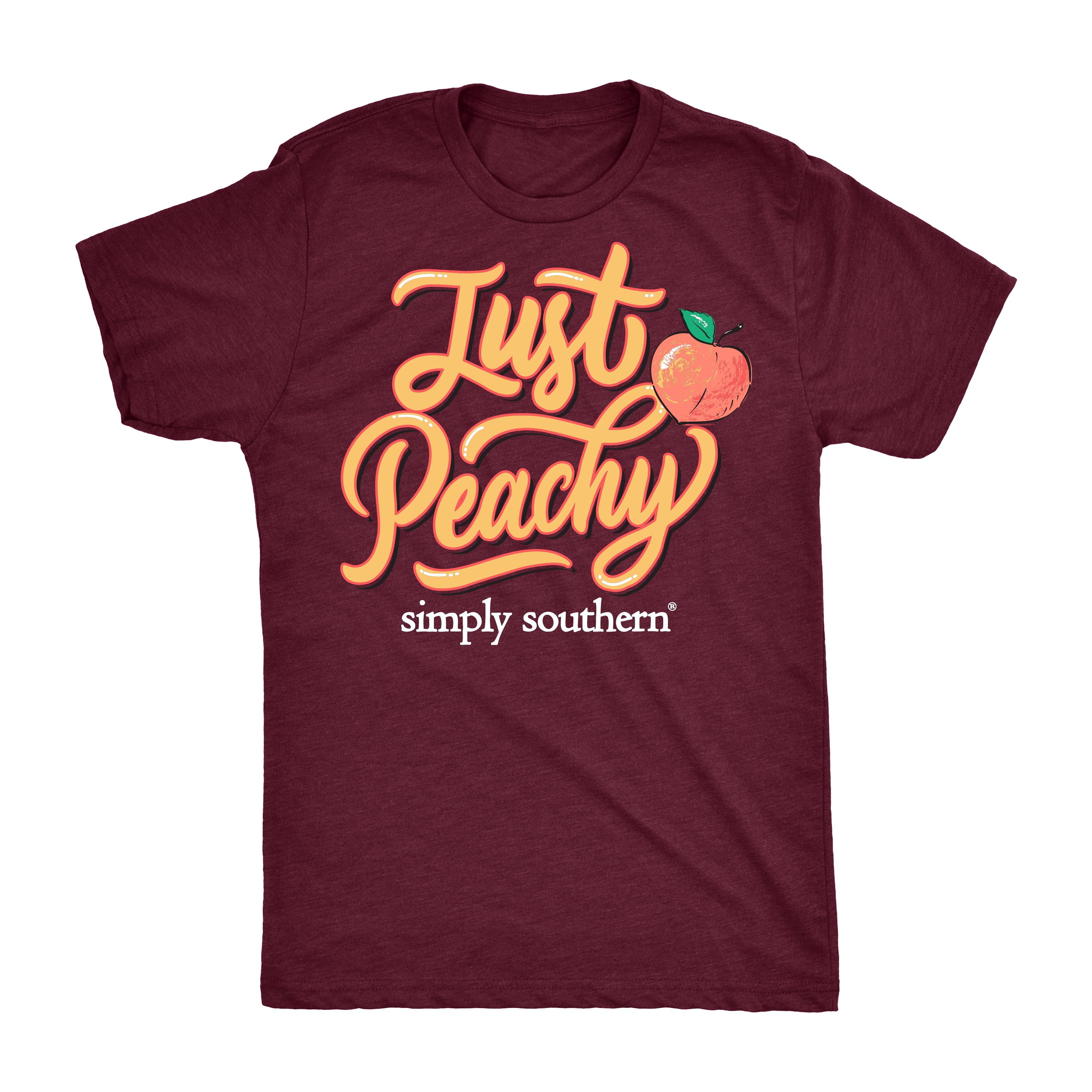 SALE Simply Southern Vintage Collection Just Peachy - Adult & Kids T-Shirts, Sweatshirts & Hoodies apparel design preview 2