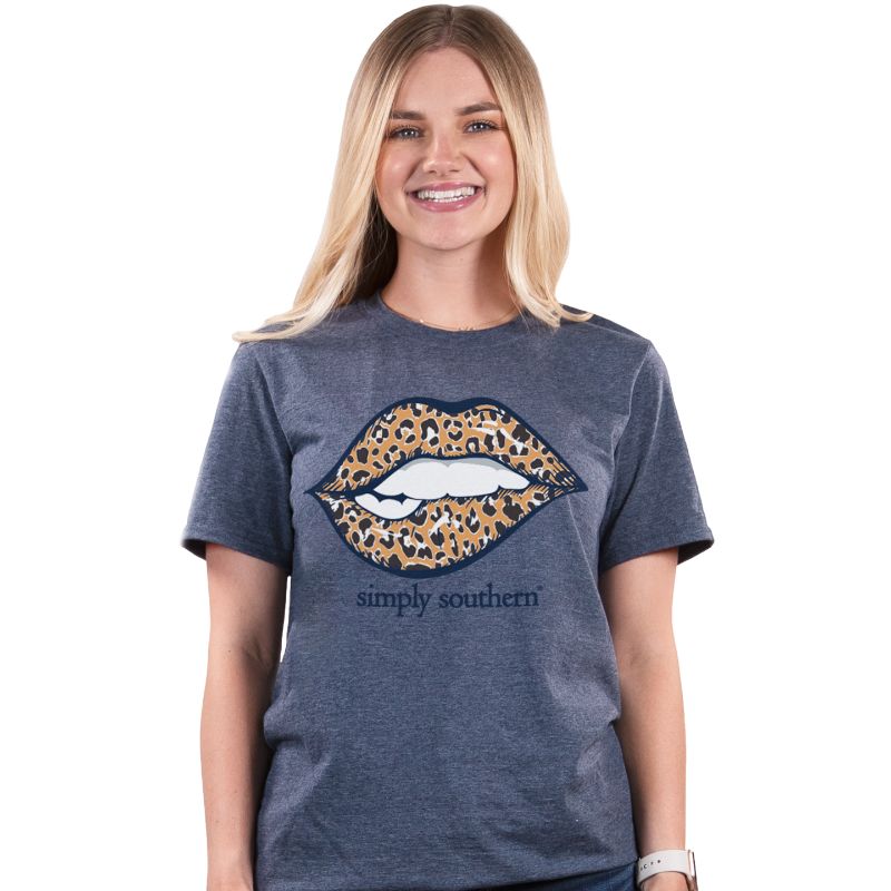 SALE Simply Southern Vintage Collection Leopard Lips - Adult & Kids T-Shirts, Sweatshirts & Hoodies apparel design preview 1