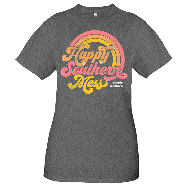 SALE Simply Southern Vintage Collection Happy Mess - Adult & Kids T-Shirts, Sweatshirts & Hoodies apparel design preview 2