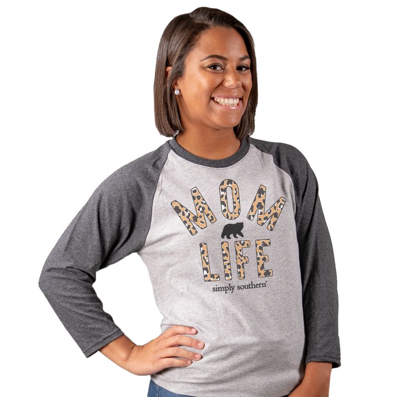 SALE Simply Southern Vintage Collection Leopard Mom - Adult & Kids T-Shirts, Sweatshirts & Hoodies apparel design preview 1
