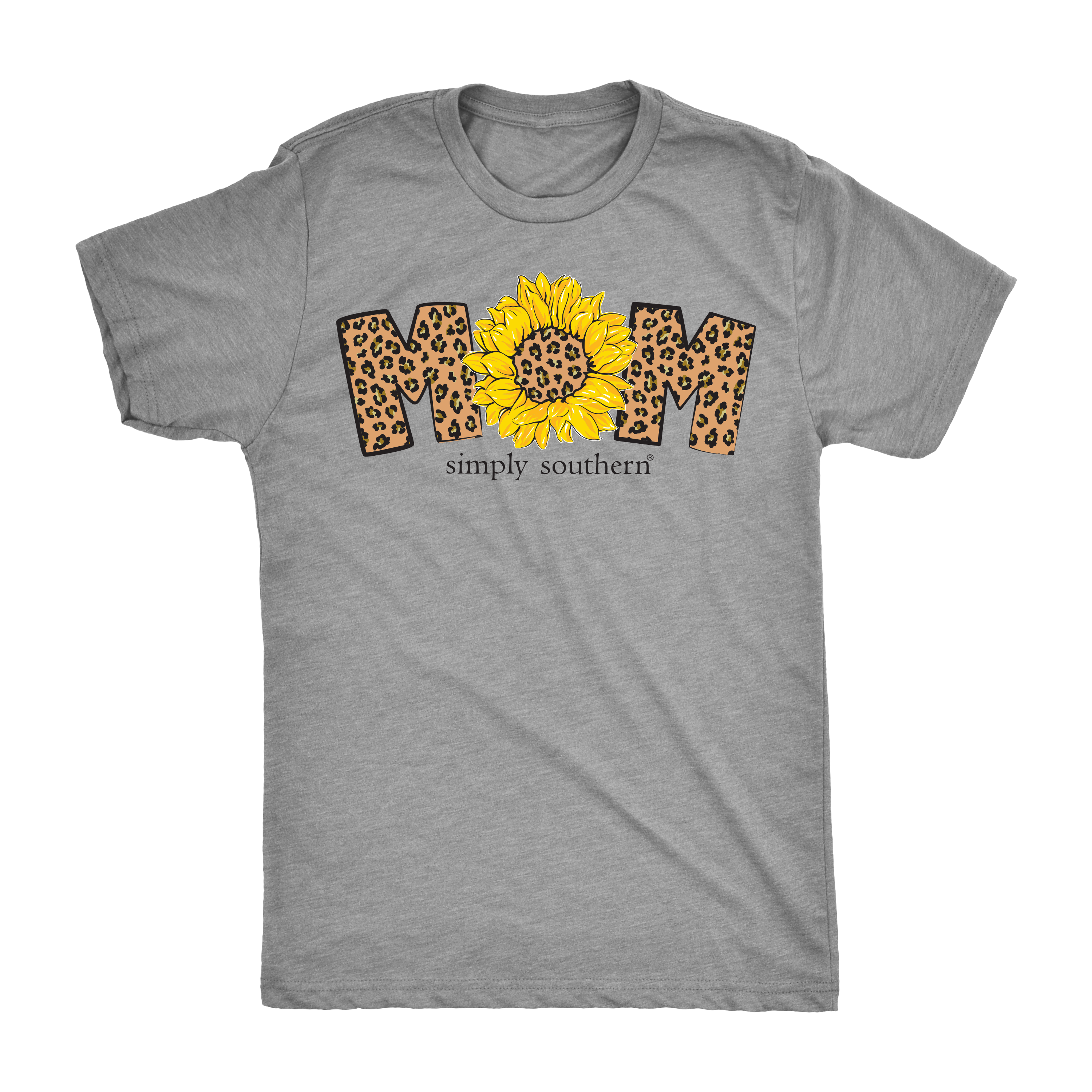 SALE Simply Southern Vintage Leopard Mom Sunflower - Adult & Kids T-Shirts, Sweatshirts & Hoodies apparel design preview 2