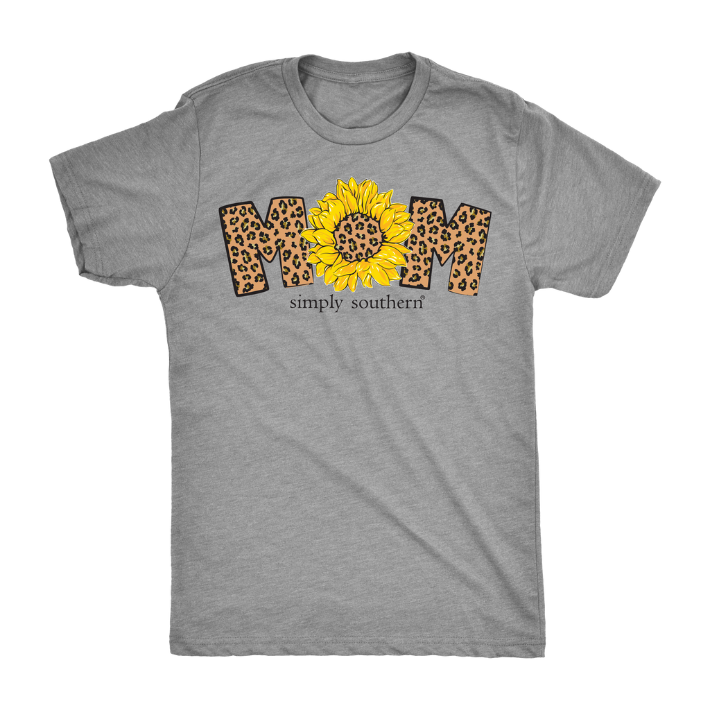 SALE Simply Southern Vintage Leopard Mom Sunflower - Adult & Kids T-Shirts, Sweatshirts & Hoodies apparel design preview 2