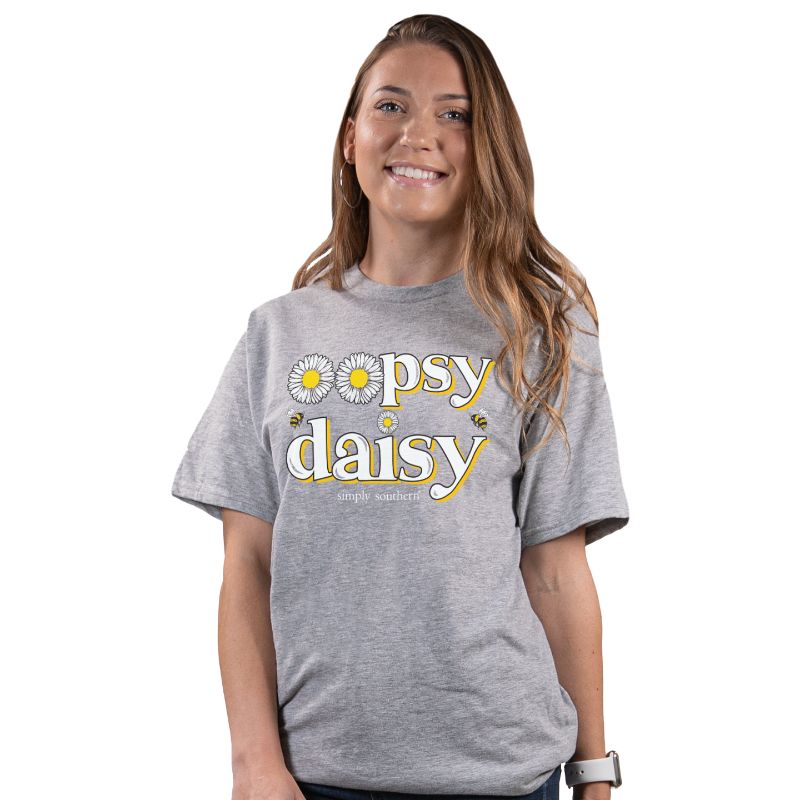 Simply Southern Vintage Oopsy Daisy Sunflower - Adult & Kids T-Shirts, Sweatshirts & Hoodies apparel design preview 1