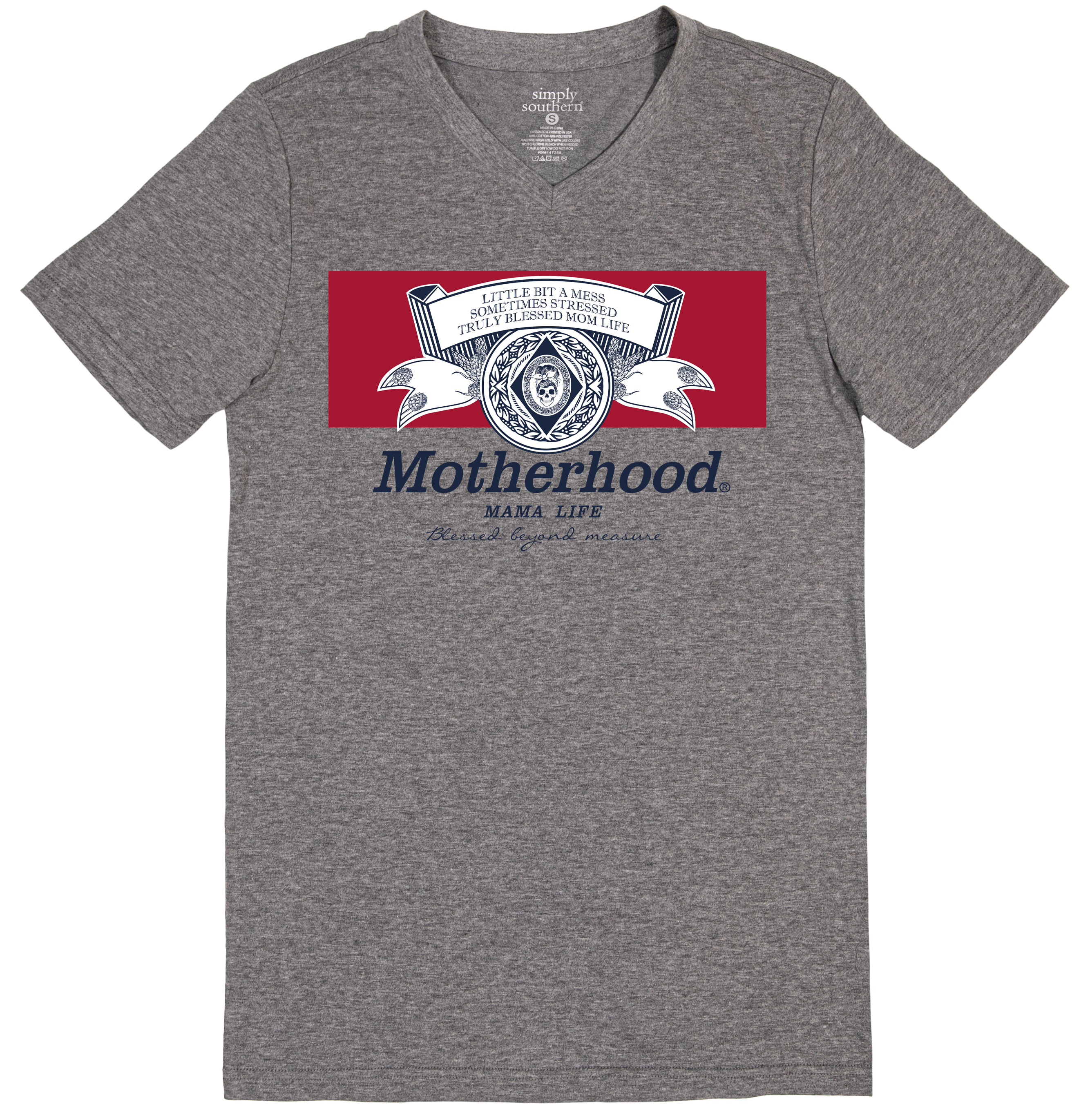 SALE Simply Southern Motherhood Mama Life V-Neck - Adult & Kids T-Shirts, Sweatshirts & Hoodies apparel design preview 2