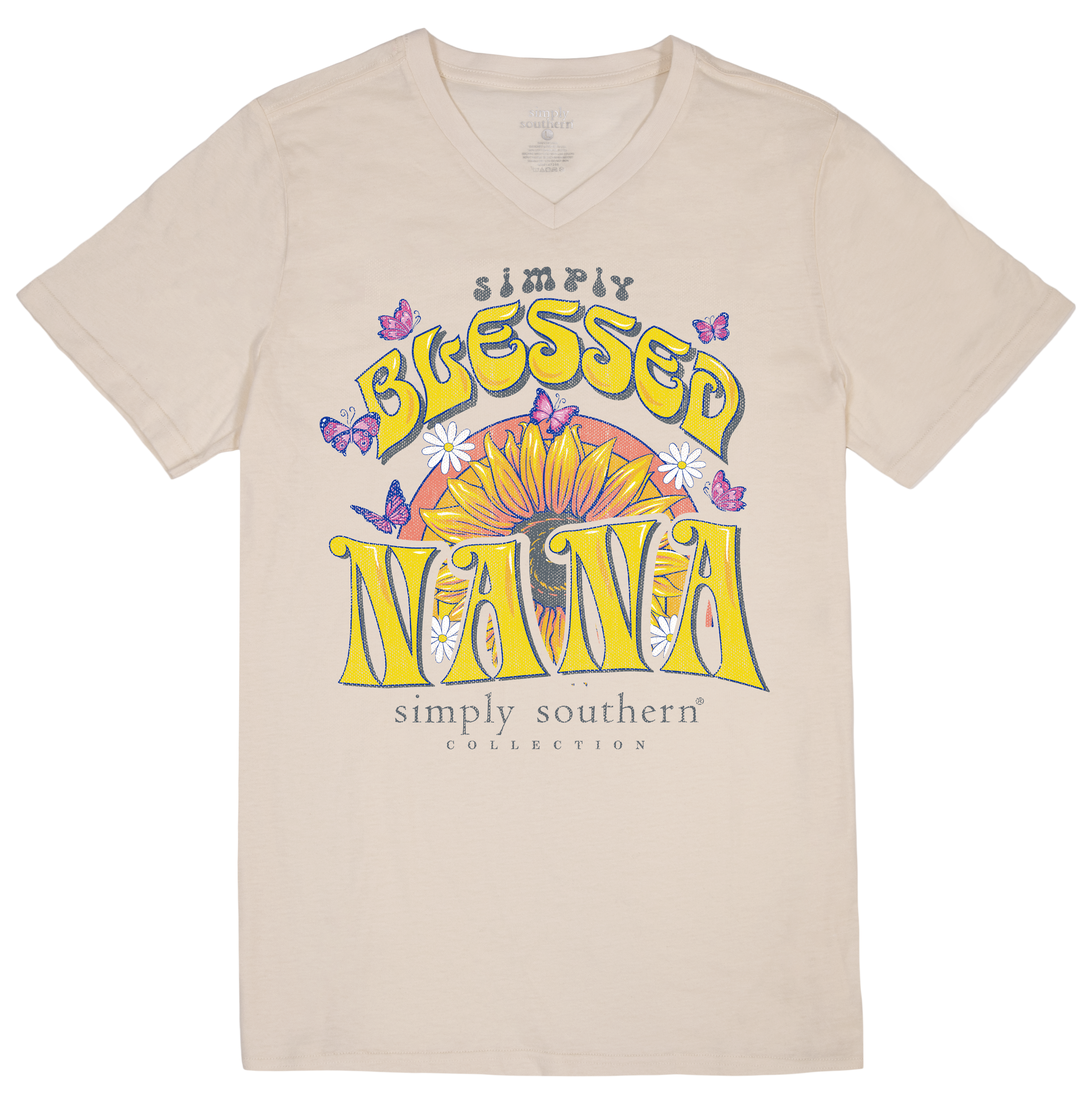 SALE Simply Southern Blessed Nana V-Neck Collection - Adult & Kids T-Shirts, Sweatshirts & Hoodies apparel design preview 2