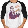 Vampizza 3/4 Sleeve Raglan - Adult & Kids T-Shirts, Sweatshirts & Hoodies apparel design preview 1