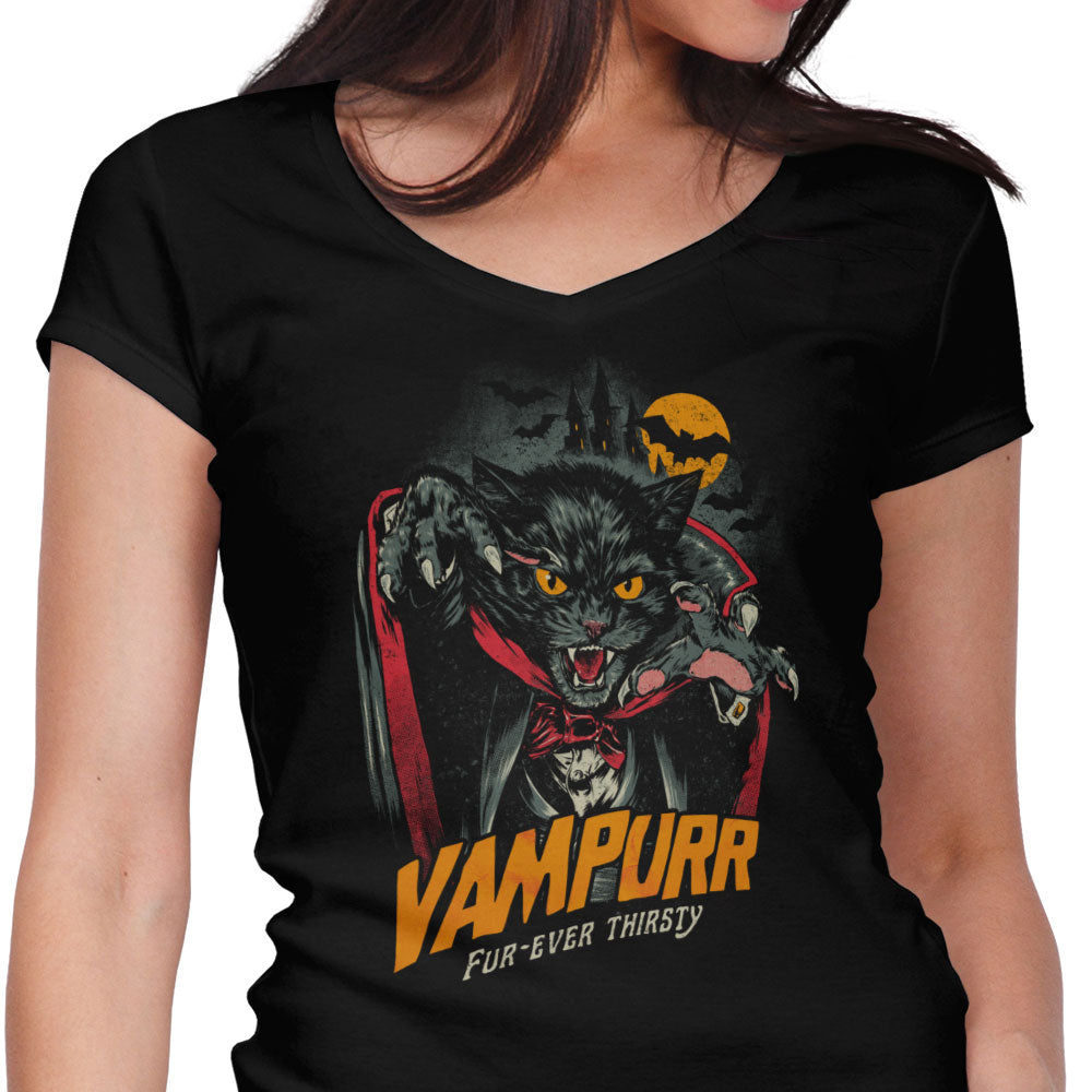 Vampurr Women's V-Neck - Adult & Kids T-Shirts, Sweatshirts & Hoodies apparel design preview 1