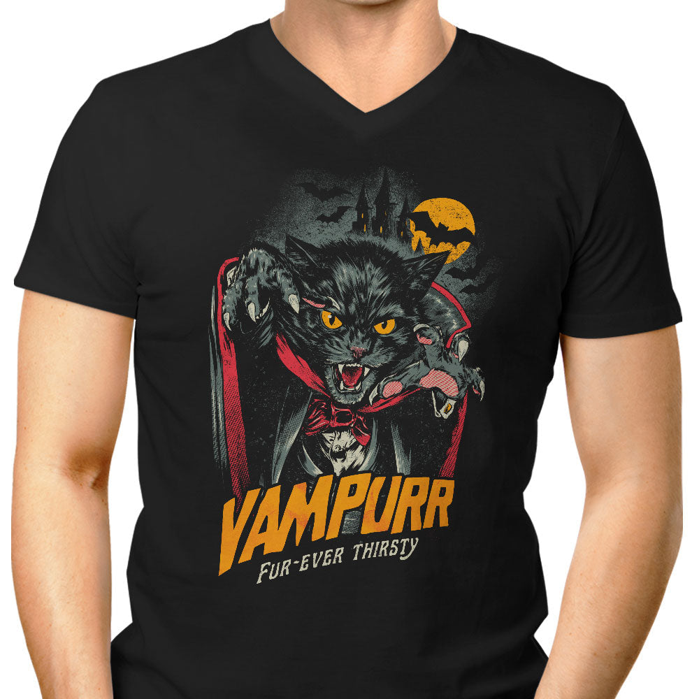 Vampurr Men's V-Neck - Adult & Kids T-Shirts, Sweatshirts & Hoodies apparel design preview 1