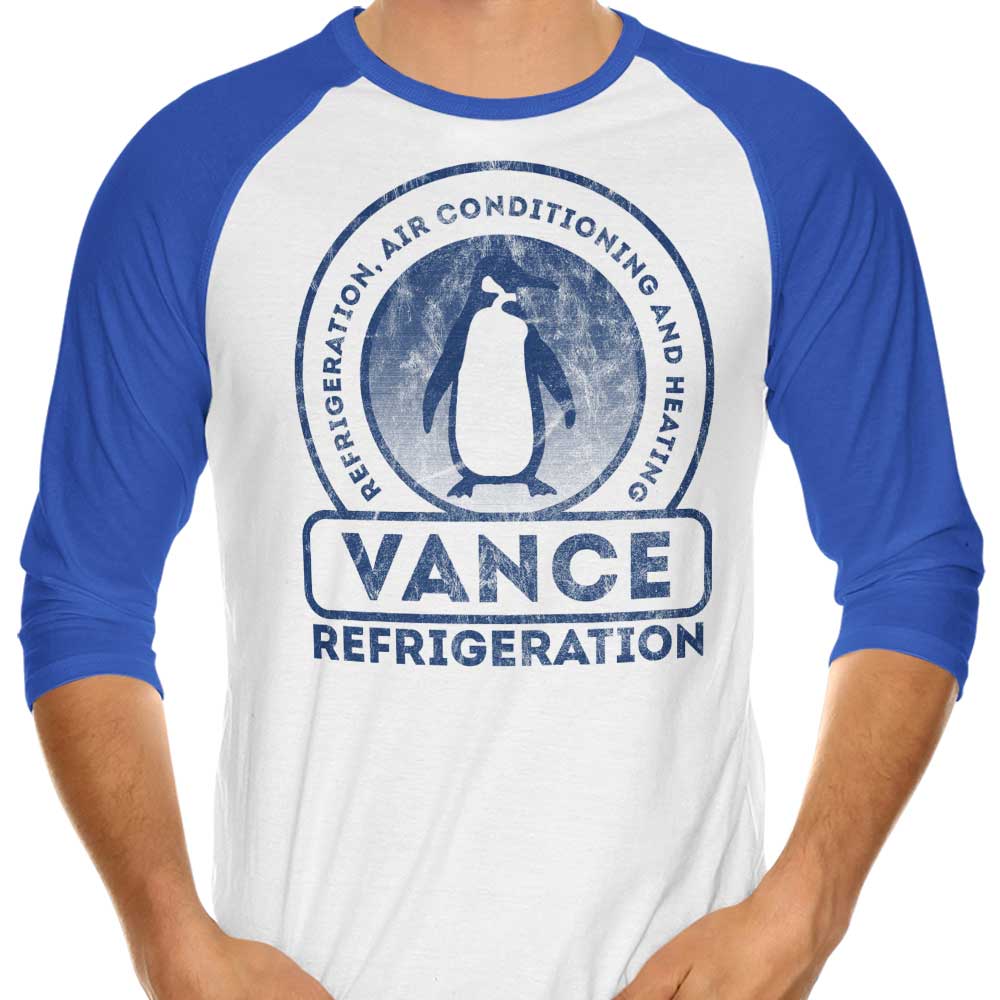 Vance Refrigeration 3/4 Sleeve Raglan - Adult & Kids T-Shirts, Sweatshirts & Hoodies apparel design preview 1