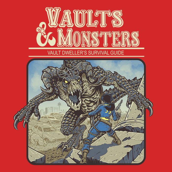 Vault and Monsters - Adult & Kids T-Shirts, Sweatshirts & Hoodies apparel design preview 2