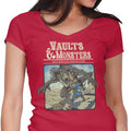 Vault and Monsters Women's V-Neck - Adult & Kids T-Shirts, Sweatshirts & Hoodies apparel design preview 1