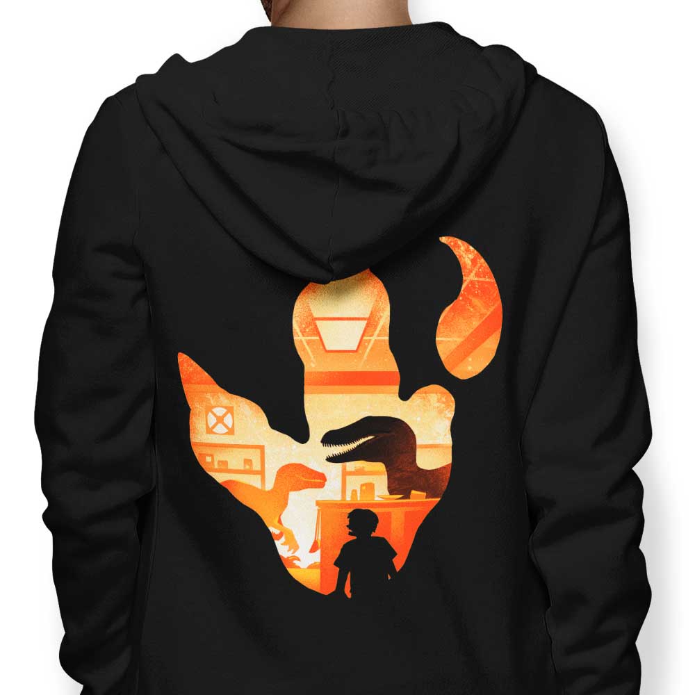 Velociraptor Footprint - Adult & Kids T-Shirts, Sweatshirts & Hoodies apparel design preview 1