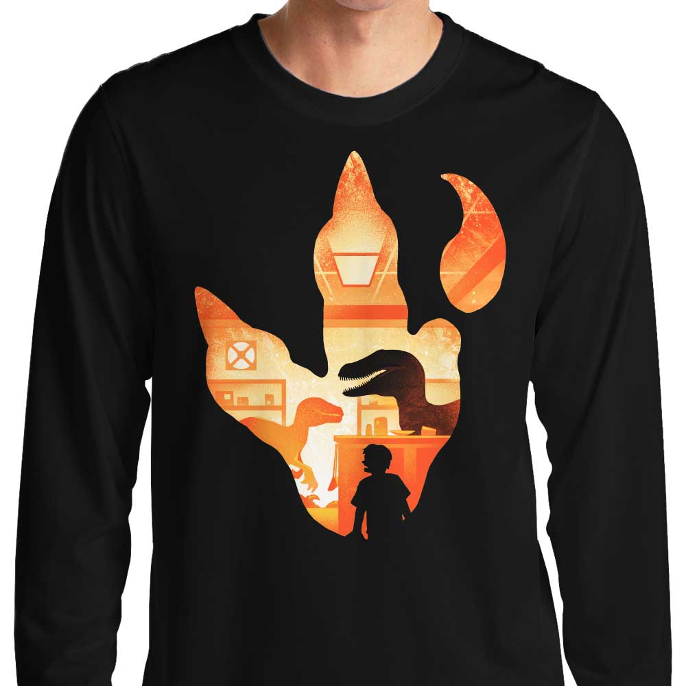 Velociraptor Footprint - Adult & Kids T-Shirts, Sweatshirts & Hoodies apparel design preview 1