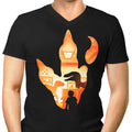 Velociraptor Footprint Men's V-Neck - Adult & Kids T-Shirts, Sweatshirts & Hoodies apparel design preview 1