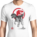 Velociraptor Sumi-e Men's Apparel - Adult & Kids T-Shirts, Sweatshirts & Hoodies apparel design preview 1