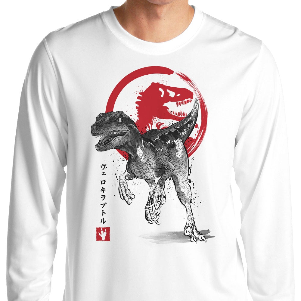 Velociraptor Sumi-e - Adult & Kids T-Shirts, Sweatshirts & Hoodies apparel design preview 1