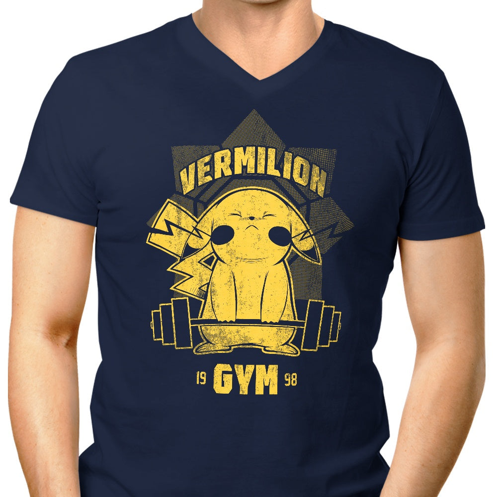 Vermillion Gym Men's V-Neck - Adult & Kids T-Shirts, Sweatshirts & Hoodies apparel design preview 1