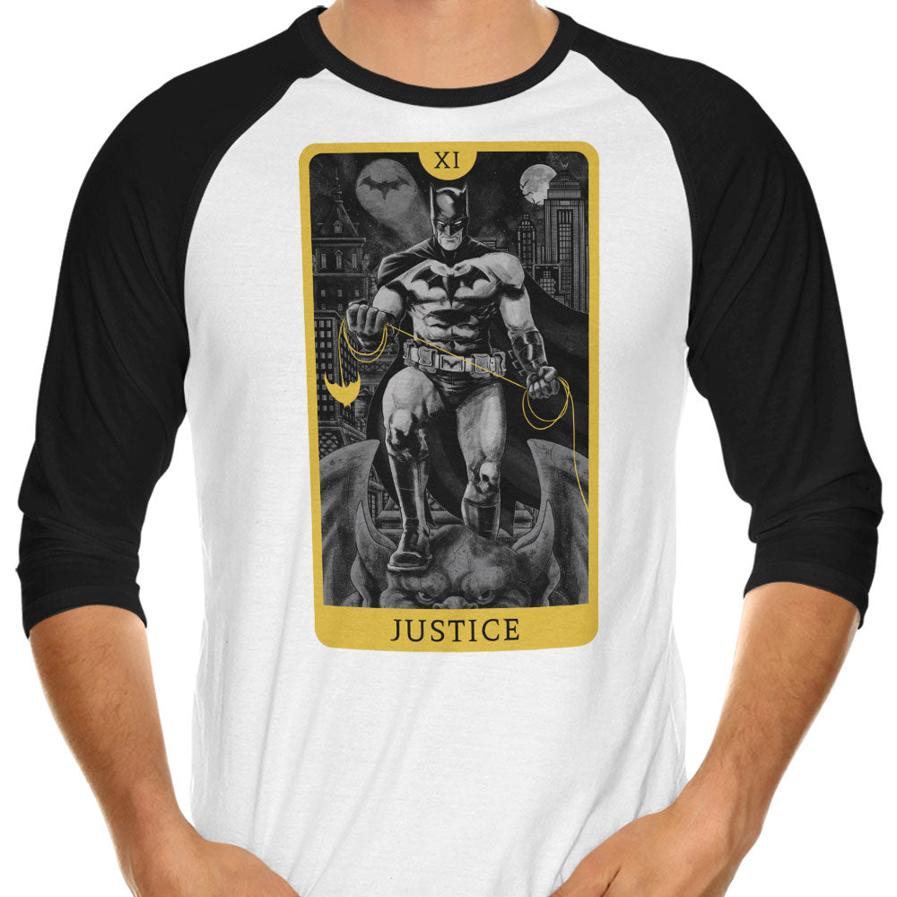 Vigilante Justice 3/4 Sleeve Raglan - Adult & Kids T-Shirts, Sweatshirts & Hoodies apparel design preview 1