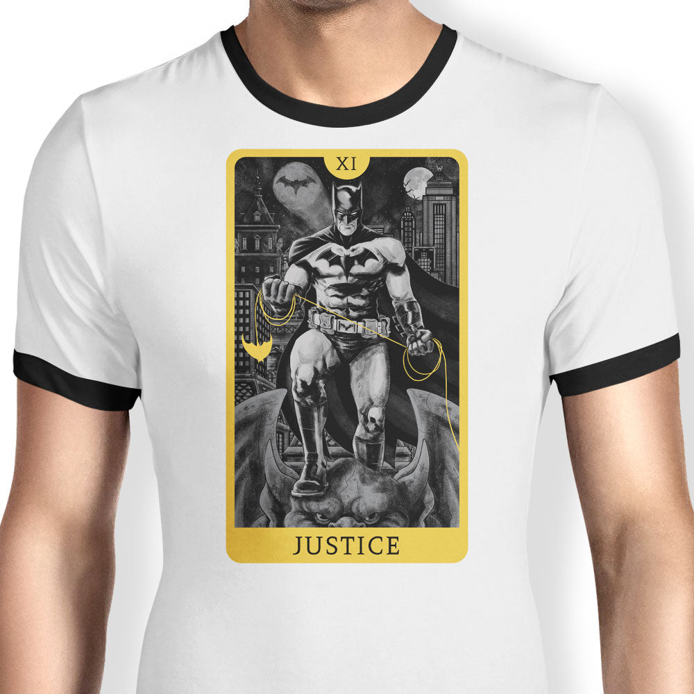 Vigilante Justice Ringer - Adult & Kids T-Shirts, Sweatshirts & Hoodies apparel design preview 1