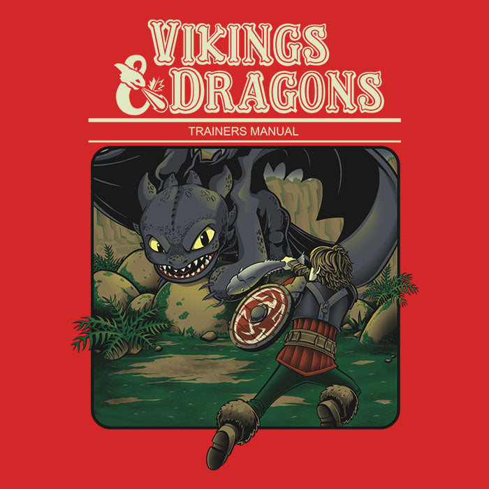 Vikings and Dragons - Adult & Kids T-Shirts, Sweatshirts & Hoodies apparel design preview 2