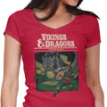 Vikings and Dragons Women's V-Neck - Adult & Kids T-Shirts, Sweatshirts & Hoodies apparel design preview 1